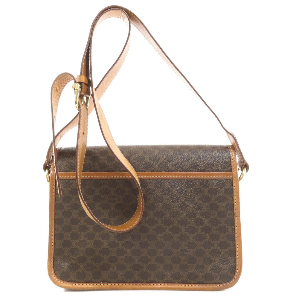 Celine Macadam Shoulder Leather Bag